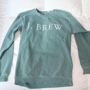 J Brew Crew Neck Sweatshirt Green Beer Day